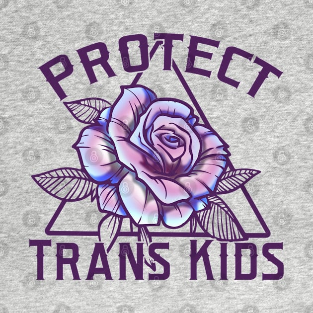 Protect Trans Kids by UVGloPanda